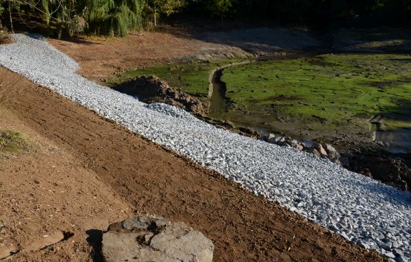 Landscape Swales Installation in Edmond